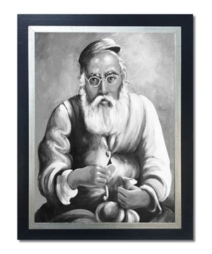 PORTRET ŻYDA Z PIENIĄŻKIEM ŻYD NA SZCZĘŚCIE OBRAZ