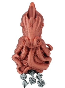 Стимпанк осьминог - башня для игральных костей - FatesEnd Octopunk Dice Tower