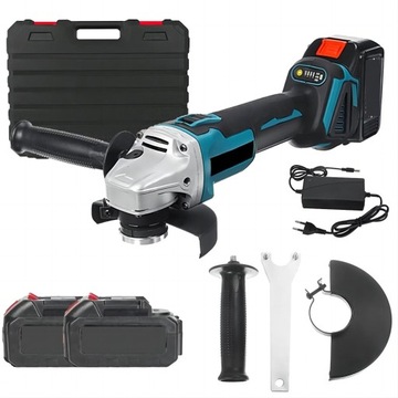SZLIFIERKA KĄTOWA AKUMULATOROWA 21V 125MM + 2 BATERIE 4000 MAH