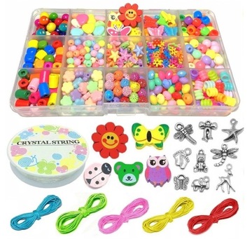КРЕАТИВНЫЙ НАБОР БУСИН ДЛЯ ИЗГОТОВЛЕНИЯ БРАСЛЕТОВ