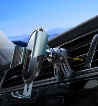 Grawitacyjny uchwyt samochodowy do kratki nawiewu