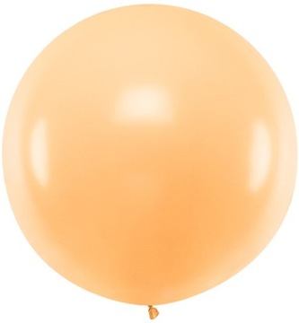 BALON GIGANT OLBRZYM KULA POMARAŃCZOWY BRZOSKWINIOWY NA URODZINY ŚLUB 100CM