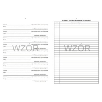 PASZPORT TECHNICZNY APARATU REMI A5 - duży 36 str. LAKIER UV PRODUCENT A5