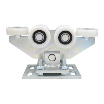 КОМПЛЕКТ ТЕЛЕЖЕК ДЛЯ ОТКАТНЫХ ВОРОТ 80х80х5 6 РОЛИКОВ ПОЛИАМИДНЫЕ РОЛИКЫ