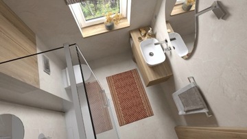 3D визуализация дизайна ванной комнаты