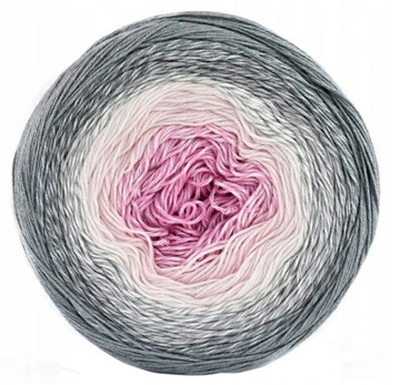 Włóczka Flowers Yarnart 250g szary ombre 293