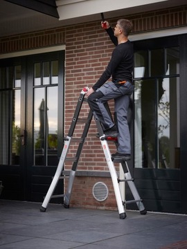 Лестницы алюминиевые шарнирные 4х4 ALTREX