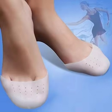 Żelowe osłonki palców osłona na obtarcia stopy baletki białe
