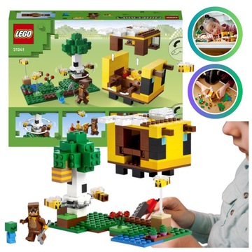 LEGO MINECRAFT ZESTAW FIGURKI DLA DZIECI PSZCZELI UL PSZCZOŁY ZOMBIE KLOCKI