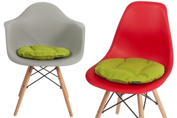 ОФЕЛИЯ круглая подушка на стул 36 см - салатовый