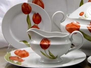 088 BULIONÓWKA 350 SPODEK 16 Tulipan ASTRA PORCELANA CHODZIEŻ MALCER 12/24