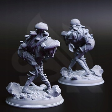 Грибковая набор инфицированная статуэтка + основание RPG DND 14K Pathffinder