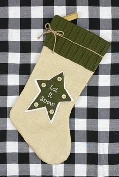 ЛЬНЯНЫЕ РОЖДЕСТВЕНСКИЕ НОСКИ РАЗМЕРА ДЛЯ ЛЬНЯНЫХ ПОДАРКОВ