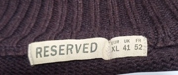 SWETER MĘSKI | RESERVED | ROZMIAR XL | BRĄZOWY