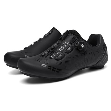 Велообувь мужская женская MTB SPD велосипед черная ROAD road clip-on 46