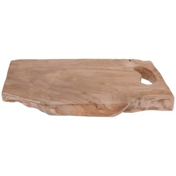 DESKA do serwowania, krojenia podstawka drewno tekowe 42 cm plaster drewna