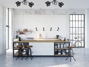 LOFT EDISON LED LOOP ЛЮСТРА ПОТОЛОЧНЫЙ СВЕТИЛЬНИК