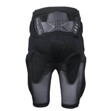 Czarne motocyklowe ochraniacze Spodnie Body Szorty L