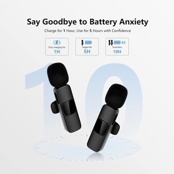 2 БЕСПРОВОДНЫХ МИКРОФОНА LAVEL USB-C для Android IOS iPhone 15