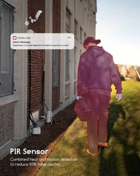 КУПОЛЬНАЯ IP-КАМЕРА COOAU ZS-GQ1 3 МП С ОТРАЖАТЕЛЕМ, БЕСПРОВОДНАЯ БАТАРЕЯ