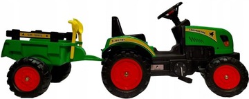 Педальный трактор с прицепом и аксессуарами 133 см.