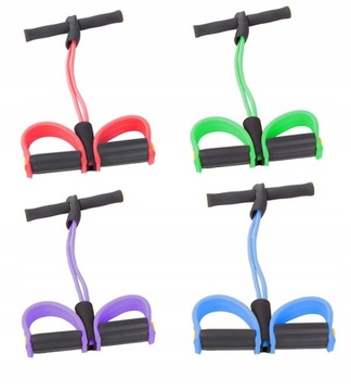 РЕЗИНОВЫЙ ЭСПАНДЕР С ФИТИНГОМ ДЛЯ НОГ - ТРЕНИРОВКА