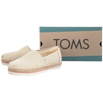 Toms Toms, Natural, Heavy Twill W Platform 1001783