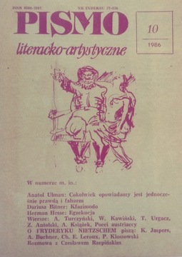 Pismo literacko-artystyczne nr 10/1986
