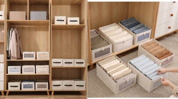 Органайзер для одежды, брюк, полотенец, для ящиков гардероба, большого хлопкового белья