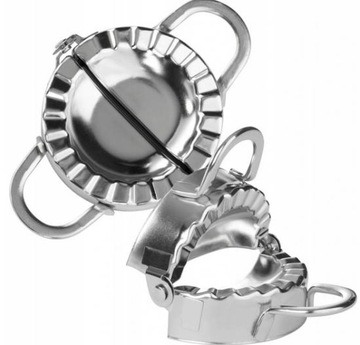 FORMA WYKRAWACZ DO LEPIENIA PIEROGÓW USZEK FOREMKA METALOWA SKŁADANA 10cm