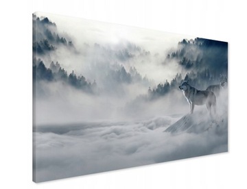 Obraz na płótnie wilk zima góry - 40X60CM