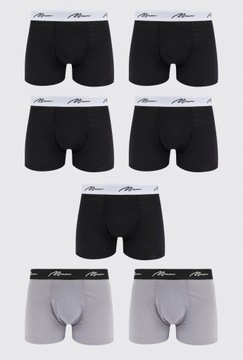 Boohoo xip MAJTKI BOKSERKI LOGO 6-PACK XL XXJ