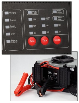 Выпрямитель IDEAL SPRINT 20 PRO WET/AGM/литиевый аккумулятор 6/12В 20А