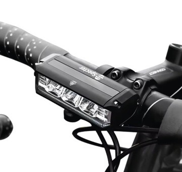 Mocna mała Lampka lampa latarka ROWEROWA Światło halogen LED przód 900 lm