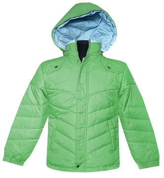 KURTKA WIOSENNA DZIECIĘCA JESIENNA Z KAPTUREM ZIELONA M 110/116 MODEL:889