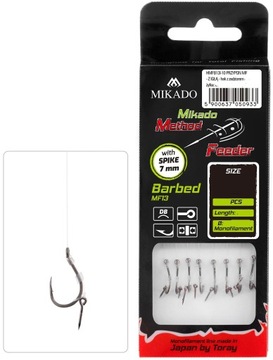 Przypony Method MIKADO z zadziorem 8szt Igła 10
