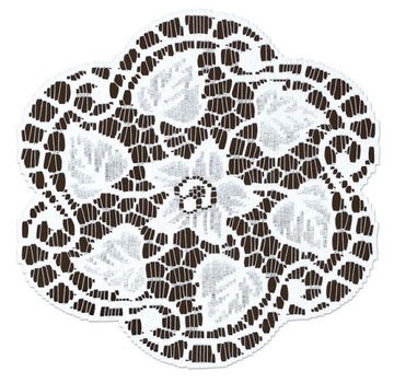 SERWETKA ŻAKARDOWA KOŁO BIAŁA 22194 ŚR.70CM