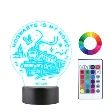 Lampka Nocna Imię 3D LED Harry Potter Lokomotywa