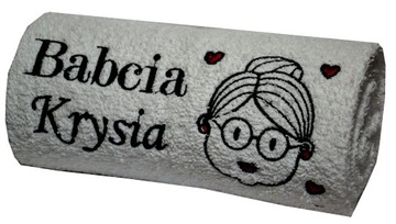 Ręcznik 70x140 Twój haft PREZENT Dzień Mamy Taty