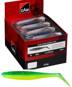 KOPYTO DAM SLIM SHAD PADDLE TAIL 10 CM GREEN LIME