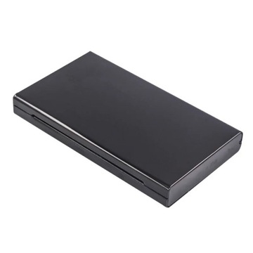 Удлиненный металлический портативный портсигар 10 см, 20 портсигаров, световая пластина