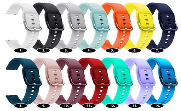UNIWERSALNY PASEK DO ZEGARKA SMARTWATCH SILIKON RÓŻNE KOLORY 20mm | PREMIUM