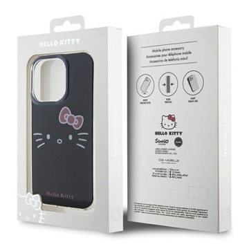 Чехол Hello Kitty IML Kitty Face для iPhone 14 Pro Max — черный