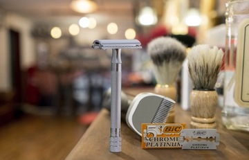 НАБОР BIC ХРОМ ПЛАТИНОВЫЕ ЛЕЗВИЯ ДЛЯ БРИТВЫ ДВУХСТОРОННИЕ ЛЕЗВИЯ ДЛЯ МАШИНЫ x75