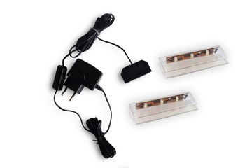 2 punktowe oświetlenie LED KLIPEX 1 biała lampa