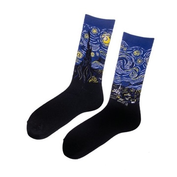 SKARPETKI ARTYSTYCZNE GWIAŹDZISTA NOC ROZMIAR 38 - 45 VINCENT VAN GOGH