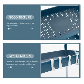 Wózek z kółkami Plastikowy regał na kółkach