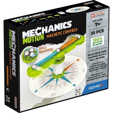 Geomag Klocki Magnetyczne Mechanics Motion RE Compass 35 el Kompas