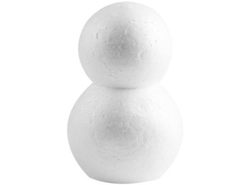 Bałwan Styropianowy 2 Kulki, 14,5cm