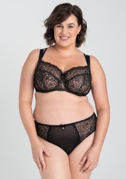 Samanta Biustonosz Lara A911 czarń koronka 80I